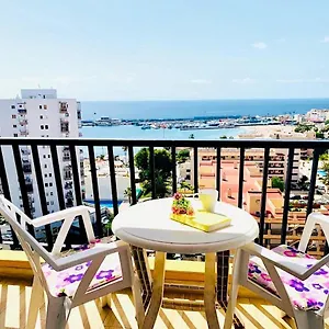 Amazing Views To Cristianos Bay In Achacay , Arona (Tenerife) Spain